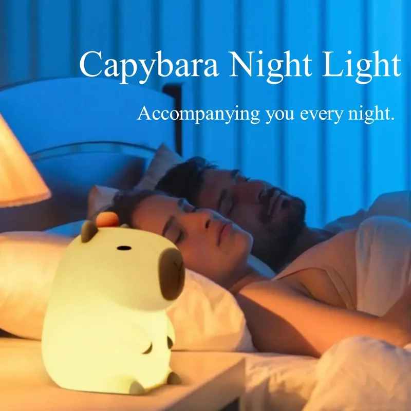 Luz Nocturna De Silicona Capybara